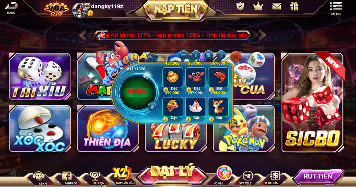 Casino Game Bầu Cua Vuaclub