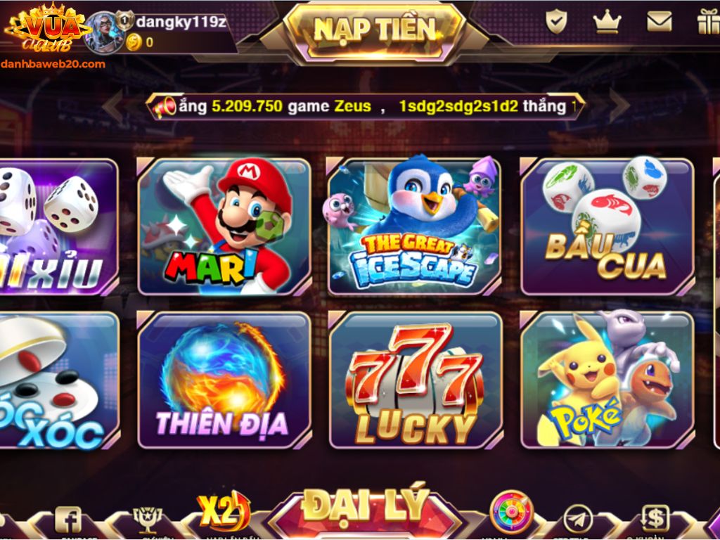 Các trò chơi Casino Game tại Vuaclub